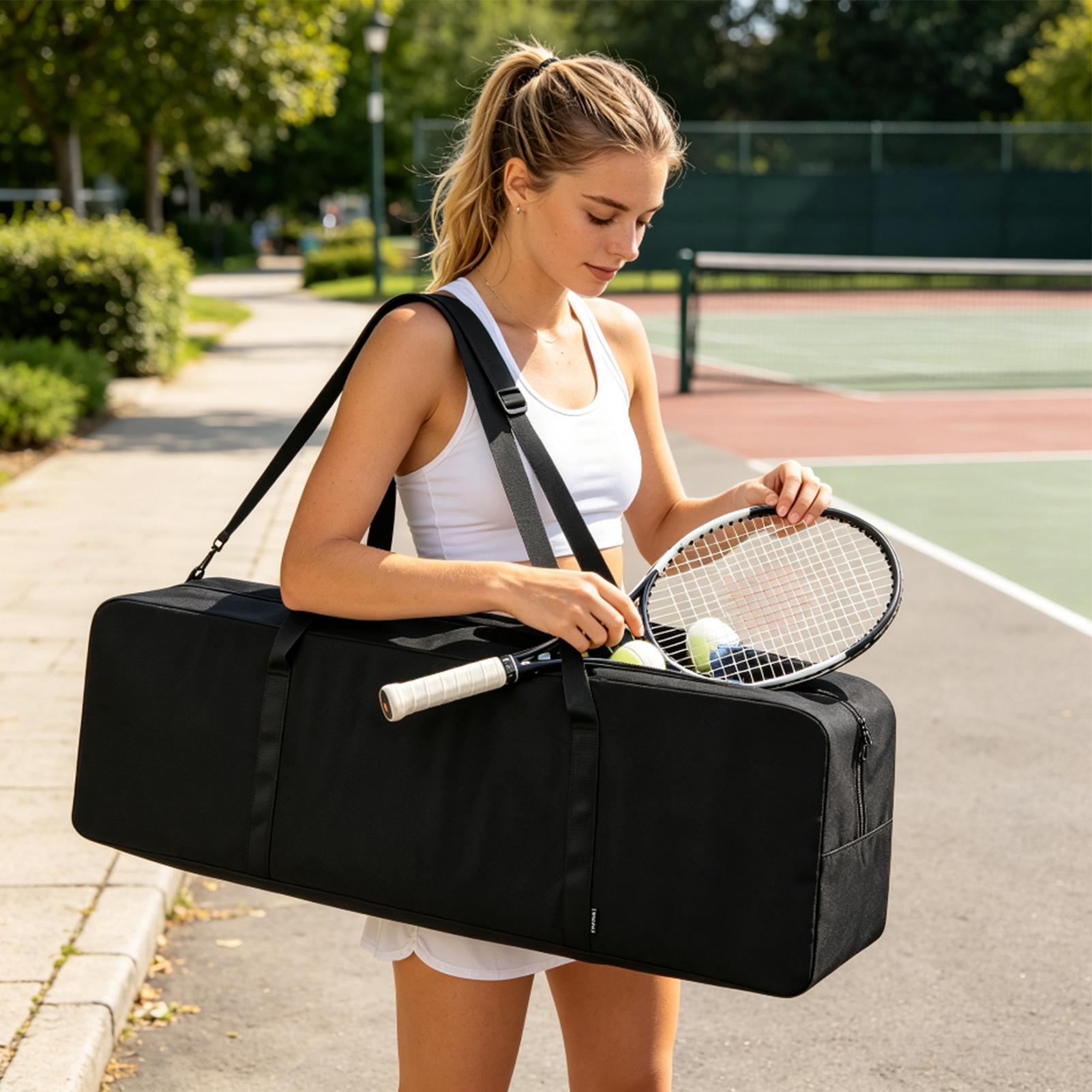 Badminton Outdoor - Pickleball-Netztasche, faltbares Netzsystem, Tasche mit Reißverschluss,