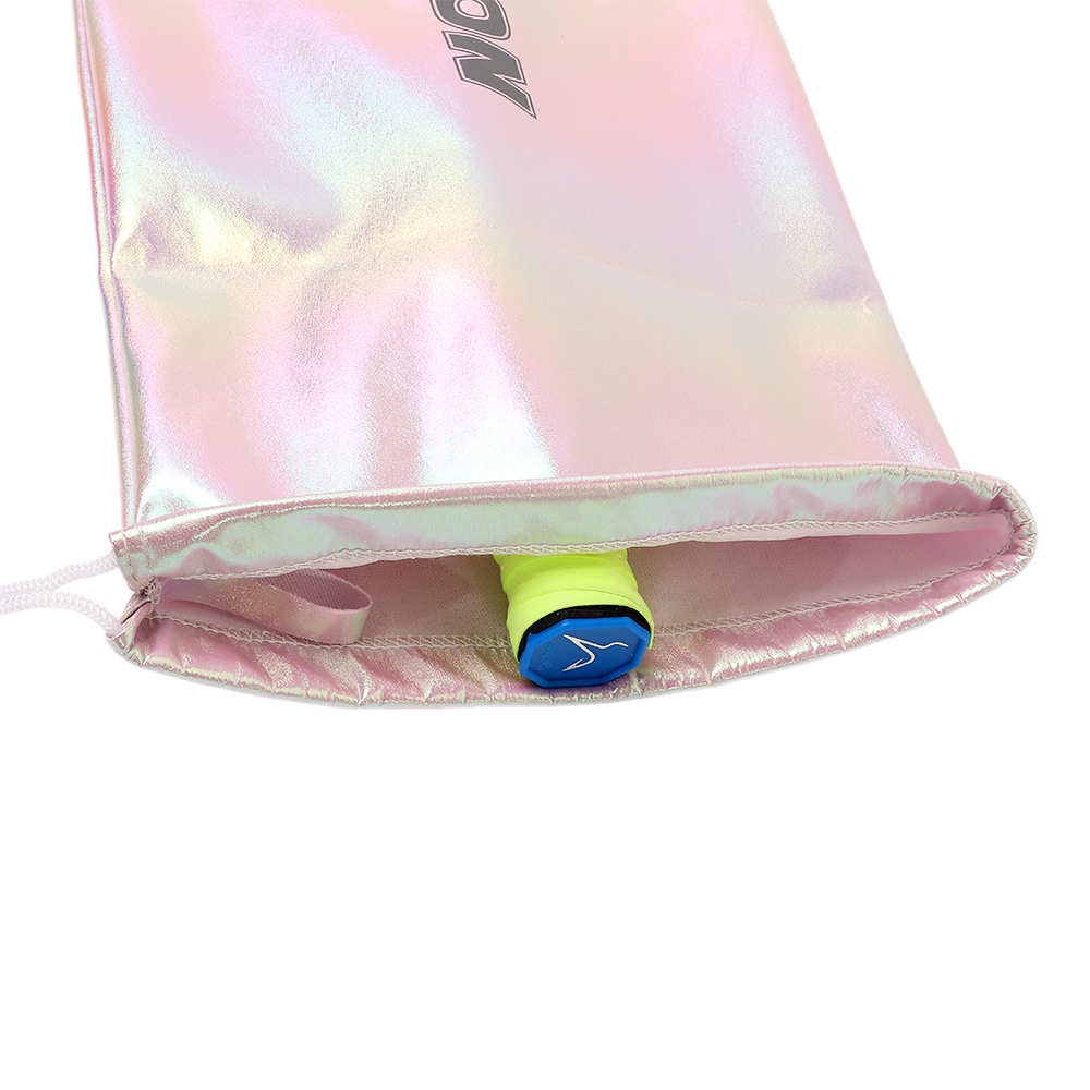Badminton Match - Polyester-Badmintonschläger-Tasche mit Kordelzug, Farbverlauf, bunte Schlägertasche,