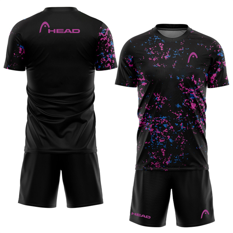 Badminton Outdoor - Modische Atmungsaktive Herren-Tenniskleidung Outdoor-Sportbekleidung Badminton-Trainingsanzug Sommer-Laufset