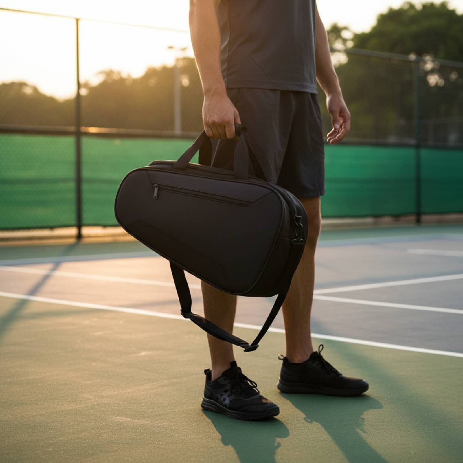 Badminton Racket - Pickleball-Schlägertasche mit Mehrfach-Tragemöglichkeiten, Pickleball-Tasche, Badminton-Schläger-Rucksack, Mehrfach-Taschen-Aufbewahrung,