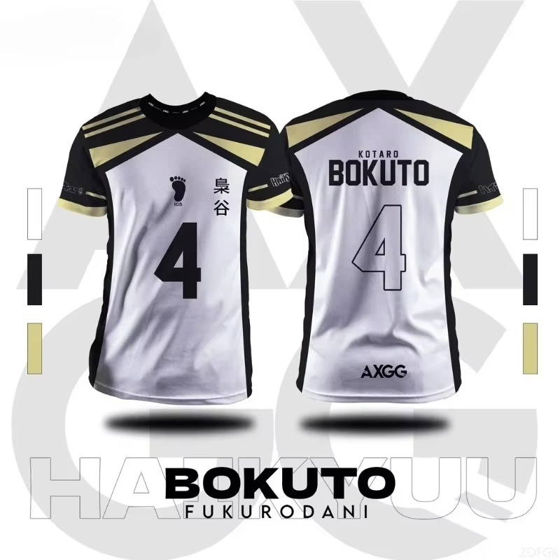 T Shirt Dry Fit - Haikyuu Fukurodani Bokuto Anime Herren T-Shirts