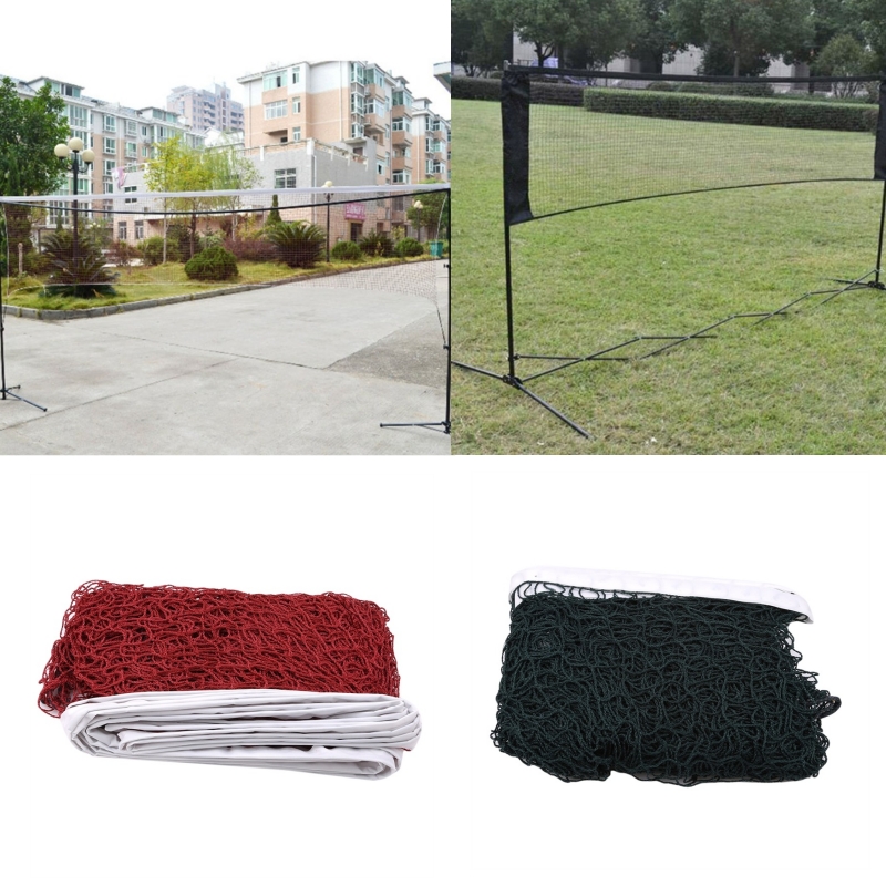 Badminton Match - Professionelles Standard-Badmintonnetz aus Nylon mit quadratischen