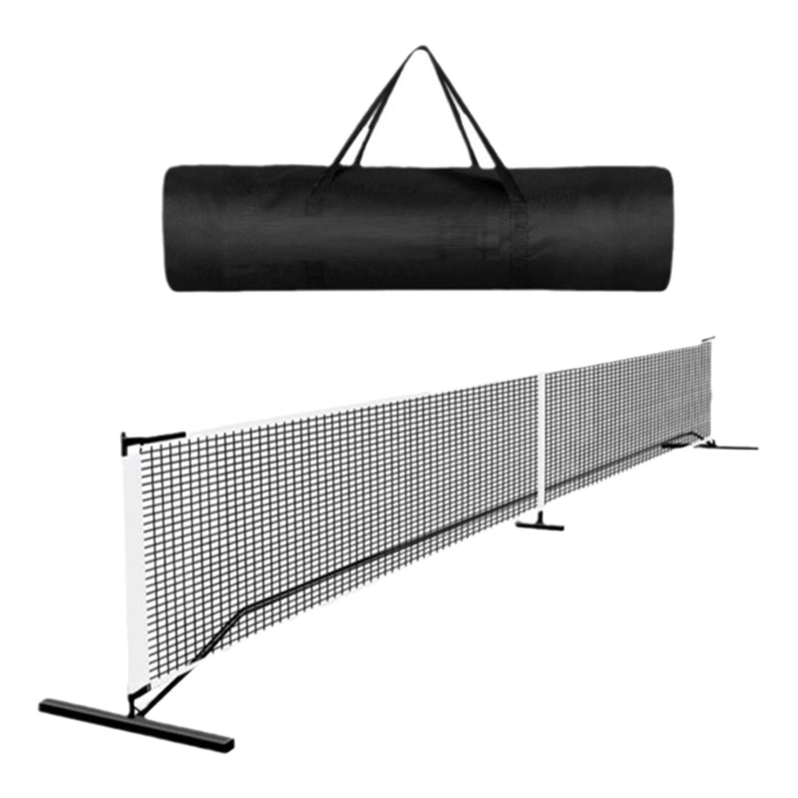 Badminton Rank - Tragbares Pickleball-Netzsystem 22 Fuß mit Metallrahmenständer,
