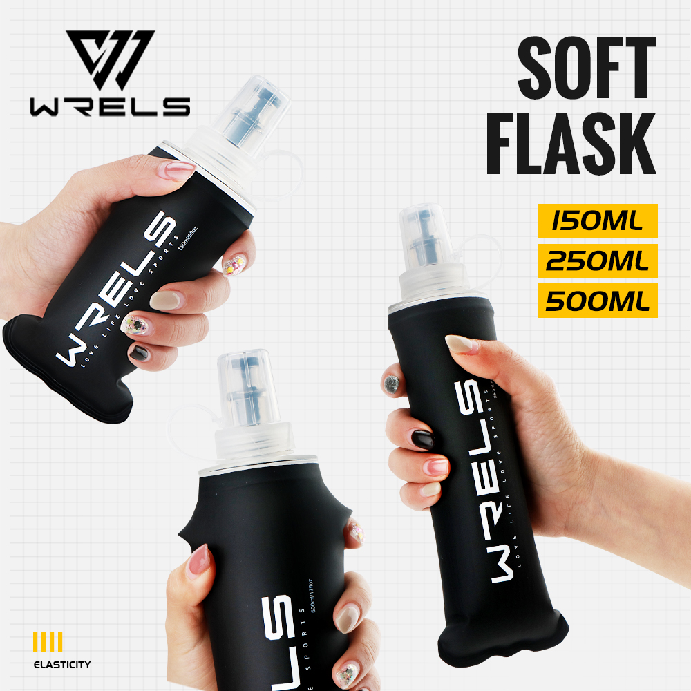 Badminton Cup - WRELS Soft Flask TPU Ultraleichte, zusammenklappbare,