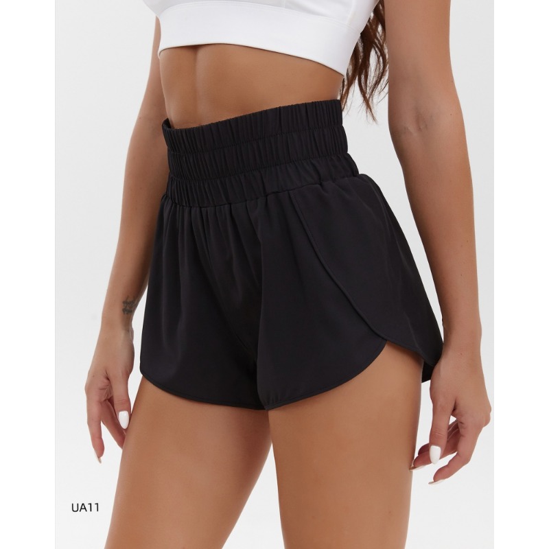 Badminton Outdoor - Yoga-Sport-Shorts für Damen, hohe Taille, schnell