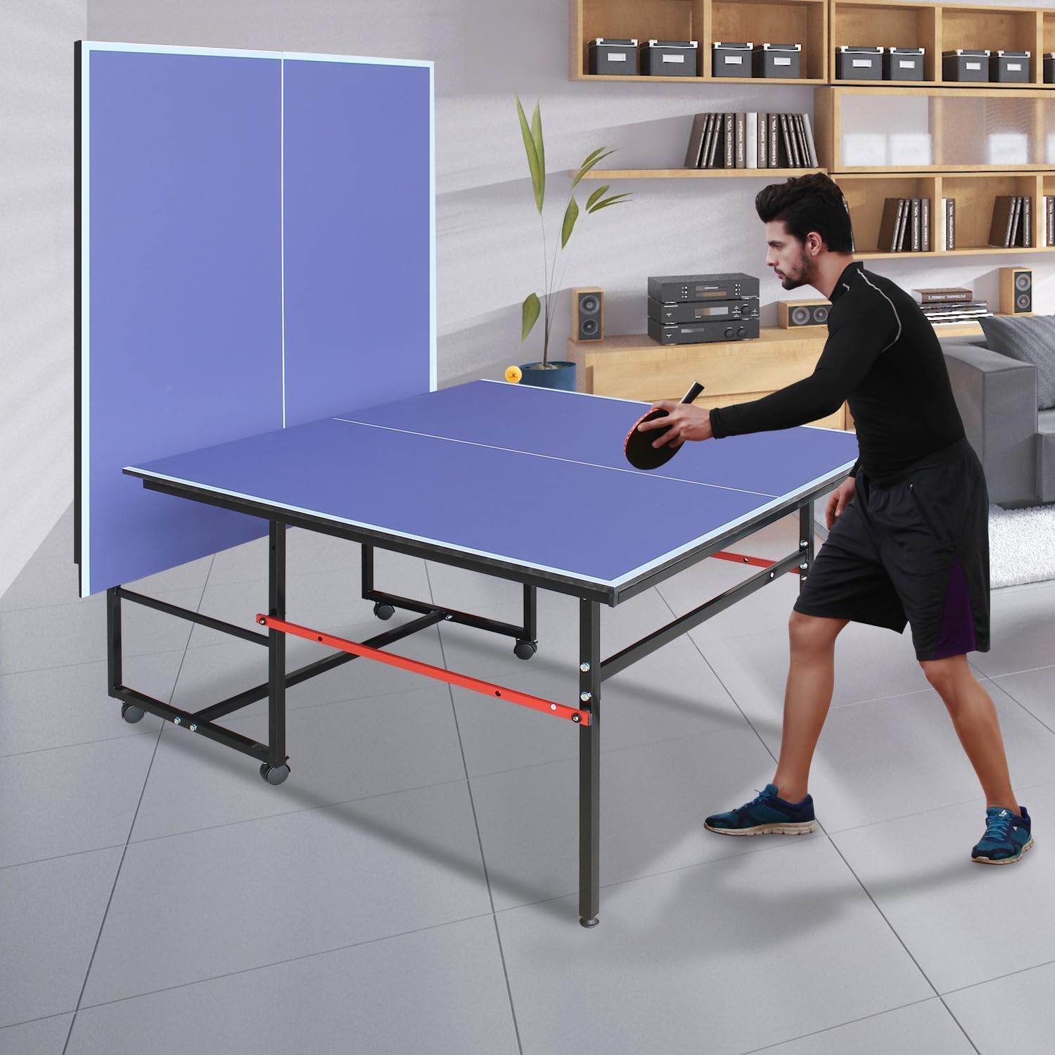 8 Fuß tragbarer Ping-Pong-Tisc – Badminton Single Bewertung und Preis
