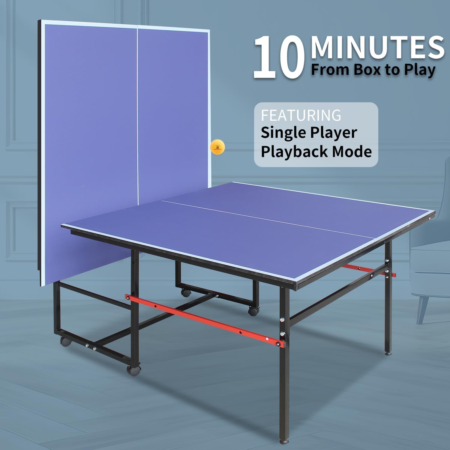 8 Fuß tragbarer Ping-Pong-Tisc – Badminton Single Bewertung und Preis