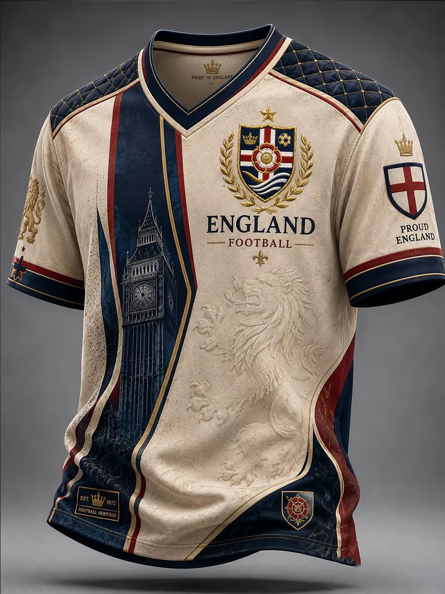 Vintage England Fußball 3D-Dru – Badminton England Bewertung und Preis