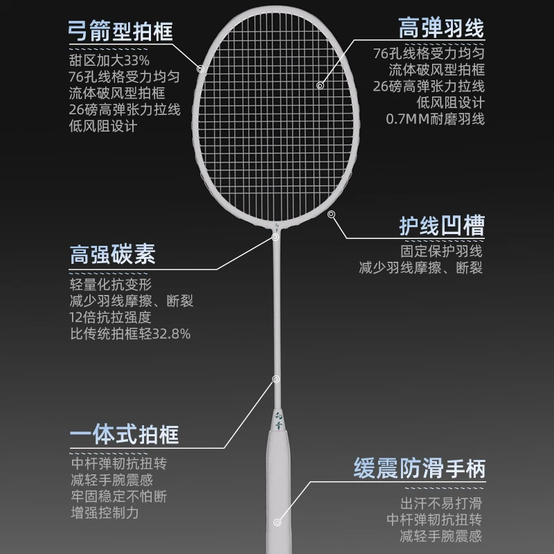 5U Badmintonschläger Full Carb – Badminton Single Bewertung und Preis