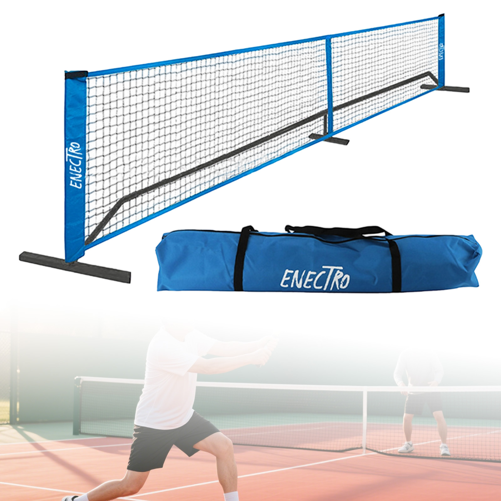 Tragbares Pickleball-Netz, 6,7 – Badminton Video Bewertung und Preis