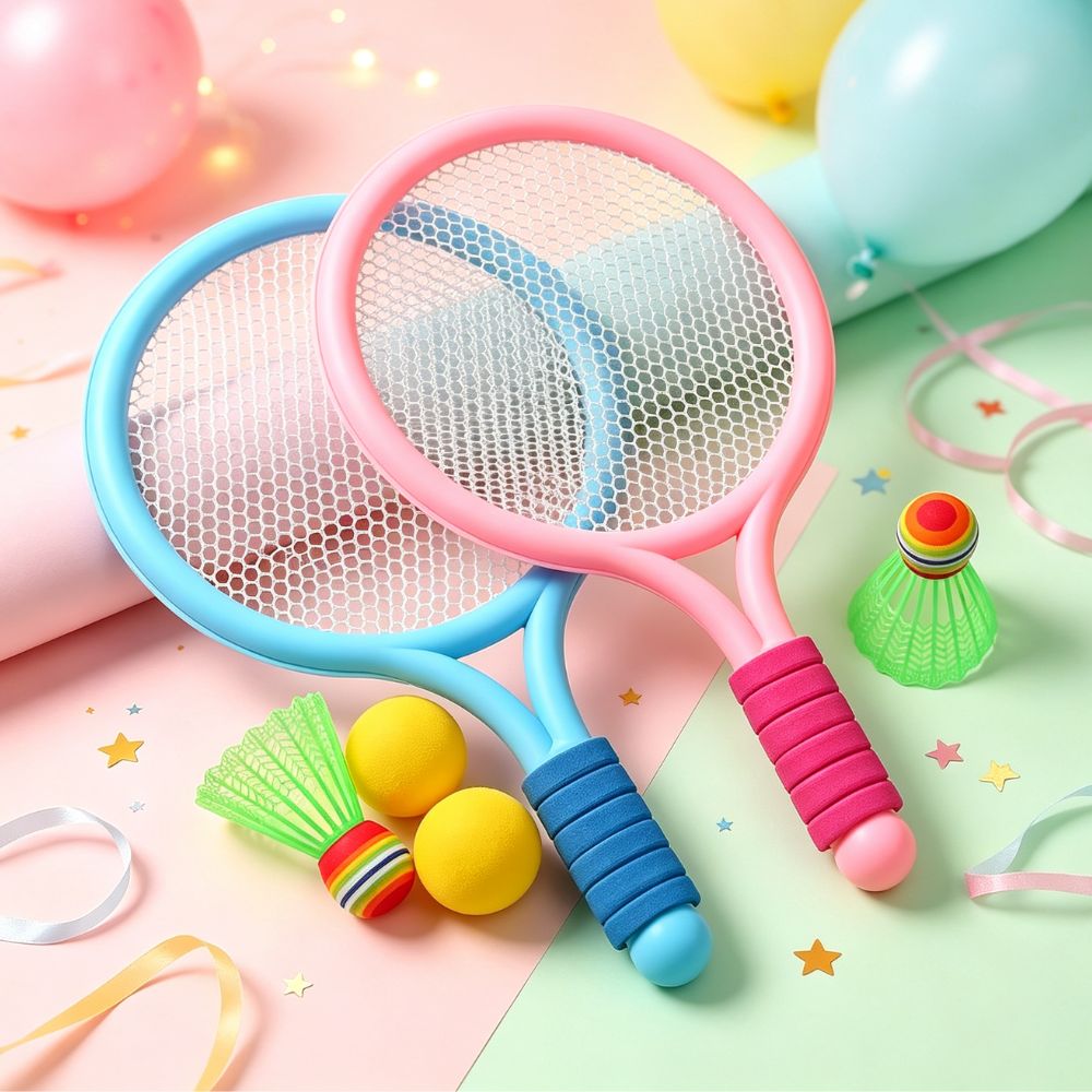 1 Set Badminton-Tennisschläger – Badminton Video Bewertung und Preis