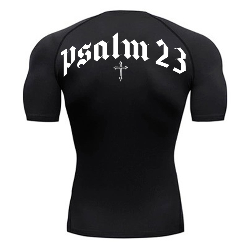 Psalm 23-Kreuzdruck-Kompressio – T Shirt Dry Fit Bewertung und Preis