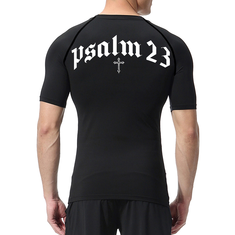 Psalm 23-Kreuzdruck-Kompressio – T Shirt Dry Fit Bewertung und Preis